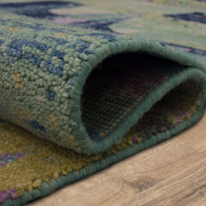 Karastan Rugs Depiction by Stacy Garcia Annora Hand Knotted Wool Area Rug Blue 9' x 12'