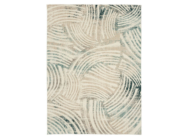 Karastan Rugs Rendition by Stacy Garcia Home Arcoa Machine Woven Triexta Area Rug Marshmallow Haze 9' 6" x 12' 11"