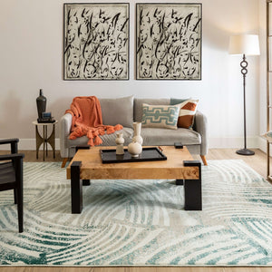 Karastan Rugs Rendition by Stacy Garcia Home Arcoa Machine Woven Triexta Area Rug Marshmallow Haze 8' x 11'