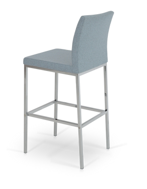 Soho Concept Aria Wood Barstools & Counterstools - Premium Fabrics, Solid Wood, 10-year Guarantee, Elegant Comfort Blue  Soho-concept-dining-chair-10278