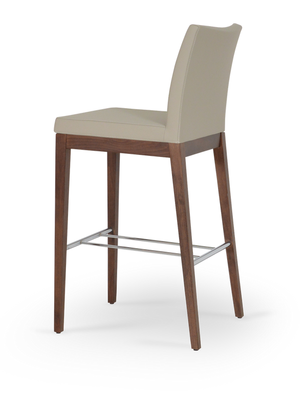 Soho Concept Aria Wood Barstools & Counterstools - Premium Fabrics, Solid Wood, 10-year Guarantee, Elegant Comfort Walnut  Soho-concept-dining-chair-10252