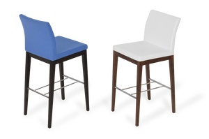 Soho Concept Aria Wood Barstools & Counterstools - Premium Fabrics, Solid Wood, 10-year Guarantee, Elegant Comfort Blue,White,Walnut  Soho-concept-dining-chair-10255
