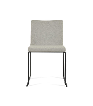 Soho Concept Aria Wire Stackable Chair - Elegant Wool Upholstered Design, 10-year Guarantee, Space-saving Style Black,Silver  Soho-concept-dining-chair-00561