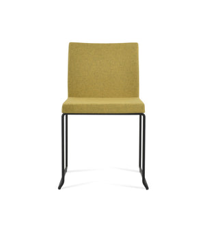 Soho Concept Aria Wire Stackable Chair - Elegant Wool Upholstered Design, 10-year Guarantee, Space-saving Style Black  Soho-concept-dining-chair-00557