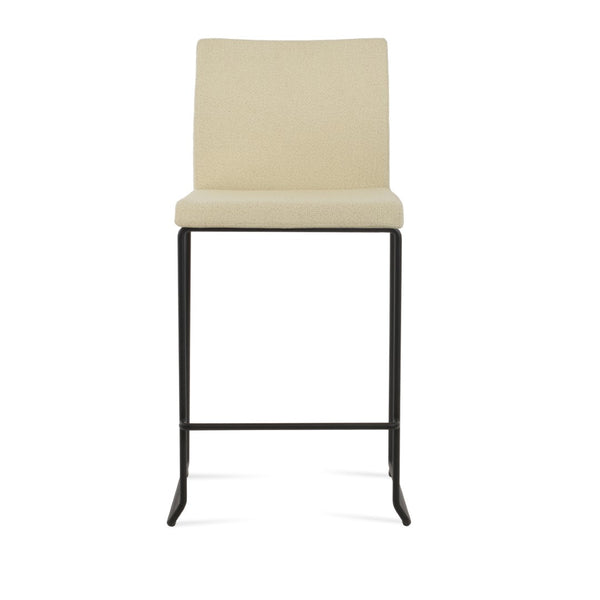 Soho Concept Aria Stackable Wire Barstools & Counterstools In Chic Boucle, Velvet, Nubuck - 10 Year Warranty! Black,Beige  Soho-concept-dining-chair-10360