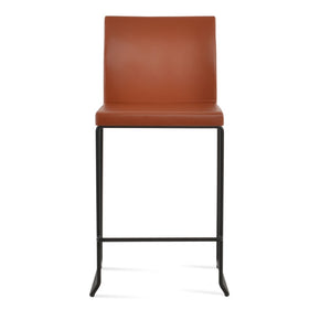 Soho Concept Aria Wire Barstools & Counterstools - Stylish, Stackable Design With 2-year Leatherette Guarantee Black  Soho-concept-dining-chair-10363
