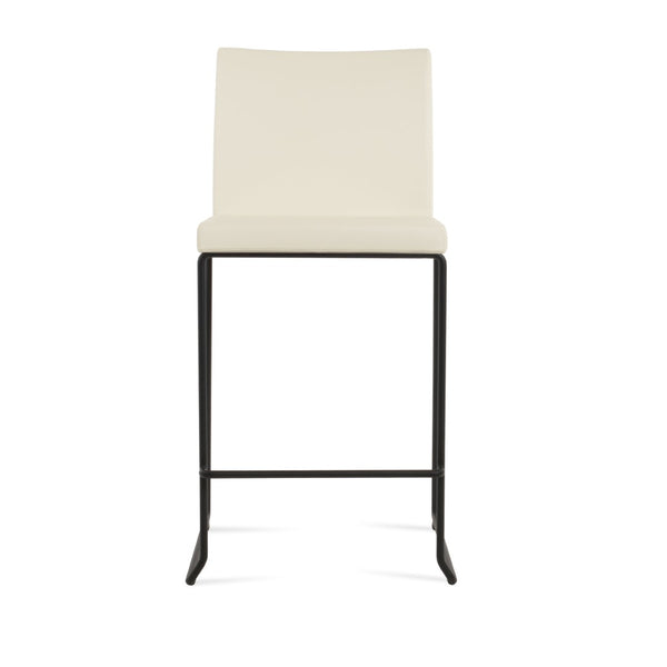 Soho Concept Aria Stackable Wire Barstools & Counterstools In Chic Boucle, Velvet, Nubuck - 10 Year Warranty! Black,Cream  Soho-concept-dining-chair-10364