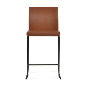 Soho Concept Aria Wire Barstools & Counterstools - Stylish, Stackable Design With 2-year Leatherette Guarantee Black  Soho-concept-dining-chair-10365
