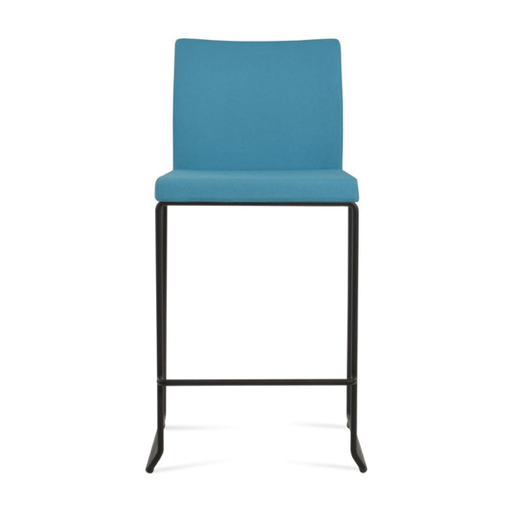 Soho Concept Aria Stackable Barstools & Counterstools In Camira Blazer Wool Fabric – 10-year Guarantee, Stylish Colors Black,Turquoise  Soho-concept-dining-chair-10368