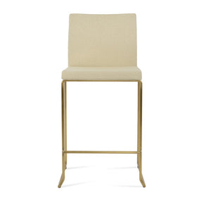 Soho Concept Aria Stackable Wire Barstools & Counterstools In Chic Boucle, Velvet, Nubuck - 10 Year Warranty! Brass,Beige  Soho-concept-dining-chair-10369