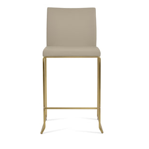 Soho Concept Aria Stackable Barstools & Counterstools – Stylish Boucle, Velvet & Nubuck Fabrics With 10-year Guarantee Brass  Soho-concept-dining-chair-10370