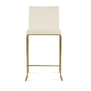Soho Concept Aria Stackable Barstools & Counterstools – Stylish Boucle, Velvet & Nubuck Fabrics With 10-year Guarantee Brass,Cream  Soho-concept-dining-chair-10372