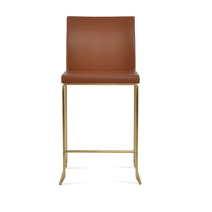 Soho Concept Aria Stackable Wire Barstools & Counterstools In Chic Boucle, Velvet, Nubuck - 10 Year Warranty! Brass  Soho-concept-dining-chair-10373