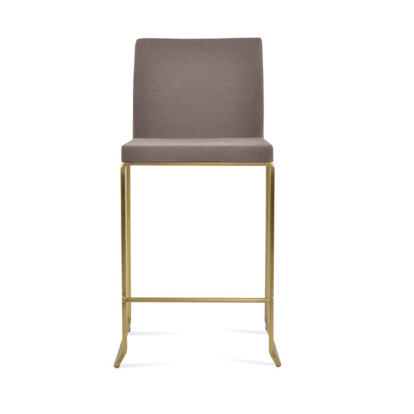 Soho Concept Aria Stackable Wire Barstools & Counterstools In Chic Boucle, Velvet, Nubuck - 10 Year Warranty! Brass  Soho-concept-dining-chair-10375