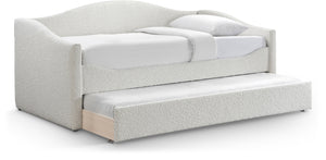 Arlo Cream Boucle Fabric Twin Daybed ArloCream-T Meridian Furniture