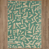 Karastan Rugs Foundation by Stacy Garcia Home Arlo Machine Woven Polyester Area Rug Julep 9' 6" x 12' 11"