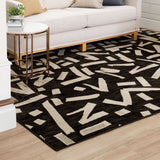 Karastan Rugs Foundation by Stacy Garcia Home Arlo Machine Woven Polyester Area Rug Peppercorn 8' x 11'
