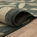 Karastan Rugs Foundation by Stacy Garcia Home Arlo Machine Woven Polyester Area Rug Slate 9' 6" x 12' 11"