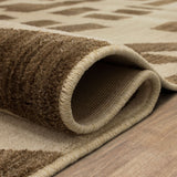 Karastan Rugs Foundation by Stacy Garcia Home Arlo Machine Woven Polyester Area Rug Taupe 9' 6" x 12' 11"