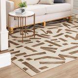 Karastan Rugs Foundation by Stacy Garcia Home Arlo Machine Woven Polyester Area Rug Taupe 8' x 11'