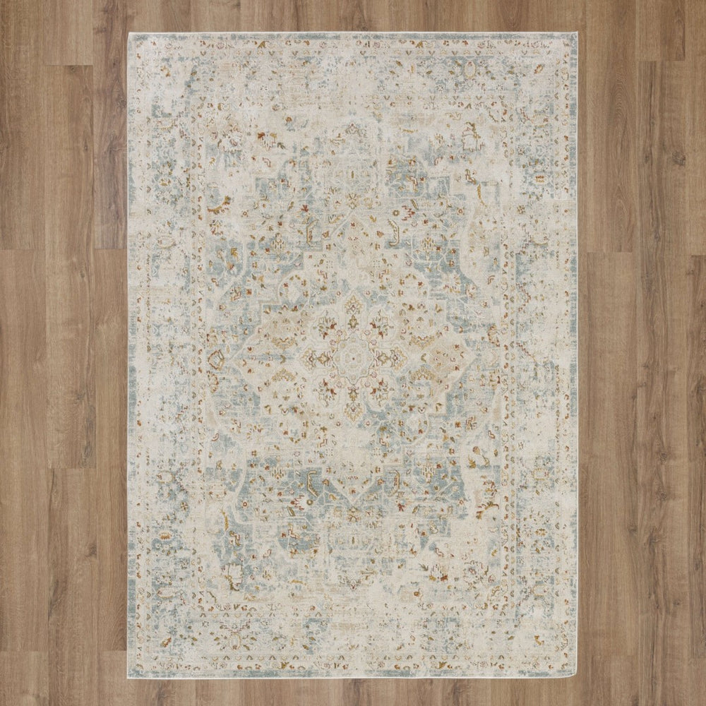 Karastan Rugs Windemere Ashbourne Machine Woven  Area Rug Blue 10' x 14'