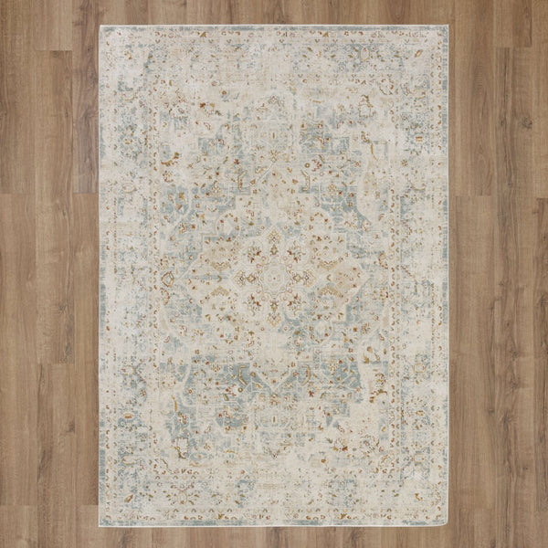Karastan Rugs Windemere Ashbourne Machine Woven  Area Rug Blue 10' x 14'