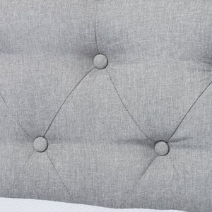 Baxton Studio Baxton Studio Mabelle Modern Upholstered Trundle Daybed with Elegant Design and Comfort Features Grey Ashley-Grey-Daybed