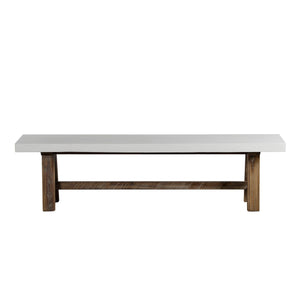 Aster Collection, Dining Bench Salt Flat - Aster Collection Dining Bench Natural finish SFASTEBCH00WH Malouf