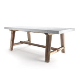 Aster Collection, Dining Table Salt Flat - Aster Collection Dining Table Natural finish SFASTETBL00WH Malouf