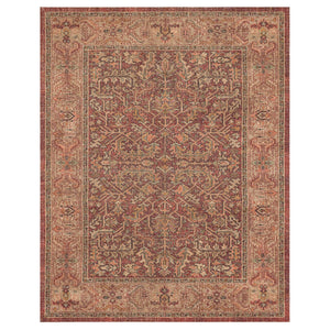 Karastan Rugs Zula Athi River Machine Woven Printed Polyester Area Rug Red 8' x 10'