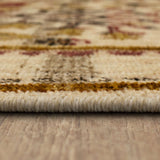 Karastan Rugs Bedouin Avazan Machine Woven Polyester Traditional Area Rug Gold 9' 6" x 12' 11"