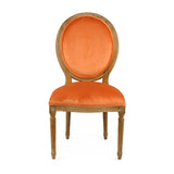 Medallion Side Chair Limed Grey Oak, Clementine Velvet B004 E272 11505 Zentique