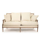 Louis Sofa Natural Oak / Off-White Cotton B007-3 E255 C020 Zentique