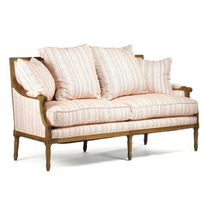 Zentique Louis Sofa Solid Oak Frame with Breathable Cotton Upholstery — Tailored Comfort for Stylish Living Room (99 characters) B007-3 E255 C005
