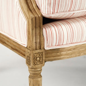 Zentique Louis Sofa Solid Oak Frame with Breathable Cotton Upholstery — Tailored Comfort for Stylish Living Room (99 characters) B007-3 E255 C005