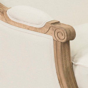 Louis Sofa Natural Oak / Off-White Cotton B007-3 E255 C020 Zentique