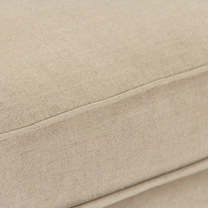 Louis Club Chair Grey Birch, Natural Linen B007 257-1 A003 Zentique