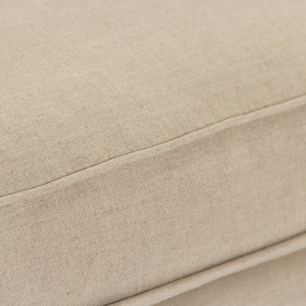 Zentique Louis Club Chair — Compact Linen Upholstered Armchair with Solid Birch Frame, Breathable Comfort, Versatile Style B007 257-1 A003