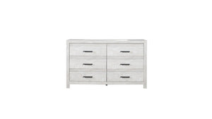 English Elm Modern Farmhouse Six Drawer Wood Dresser with Natural Rustic Finish for Bedroom Storage B009P152650