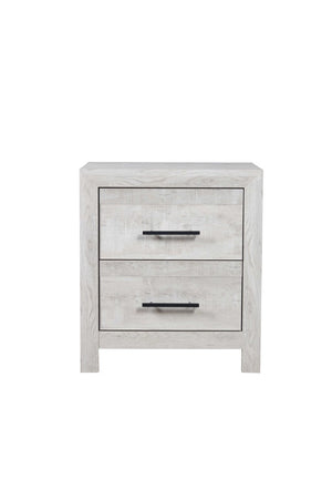 English Elm Denver Two Drawer Wood Nightstand with Natural Rustic Finish for Modern Bedrooms B009P152651