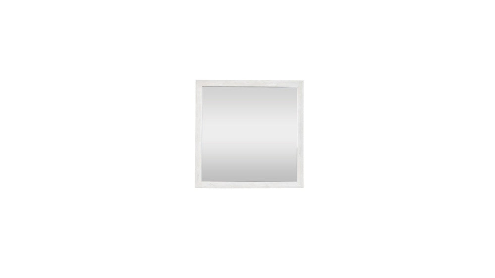 English Elm Denver Square Wood Frame Wall Mirror with Natural Grain Finish for Modern Rustic Rooms B009P152658