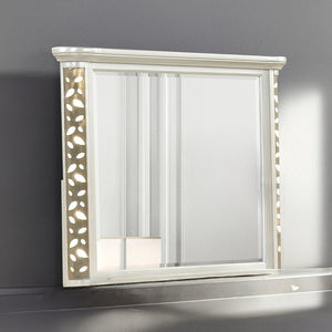 English Elm Cinderella Traditional Bedroom Mirror with Integrated Led Frame Lighting for Dresser Display B009P385188