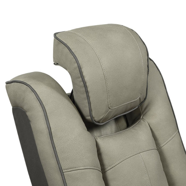 English Elm Bruno Power Reclining Loveseat with Bluetooth Audio Led Lighting and Cup Holders Gray B009P386508
