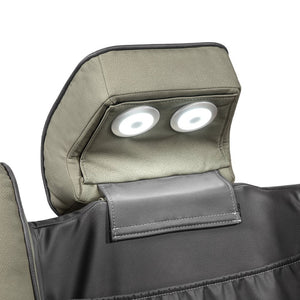 English Elm Bruno Power Reclining Loveseat with Bluetooth Audio Led Lighting and Cup Holders Gray B009P386508