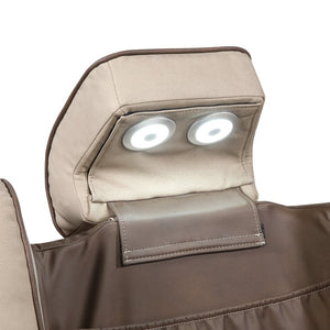 English Elm Bruno Power Reclining Loveseat with Bluetooth Audio Led Lighting and Cup Holders Brown B009P386511