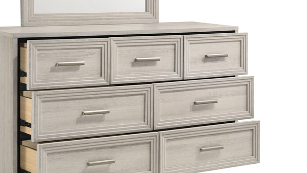 English Elm Colorado Rustic Natural Wood Dresser with Smooth Glides for Modern Bedroom Storage B009P395320