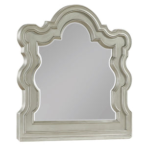 English Elm Bella Champagne Wood Dresser Mirror with Sculpted Ornamental Frame for Bedroom B009P451401