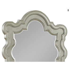 English Elm Bella Champagne Wood Dresser Mirror with Sculpted Ornamental Frame for Bedroom B009P451401