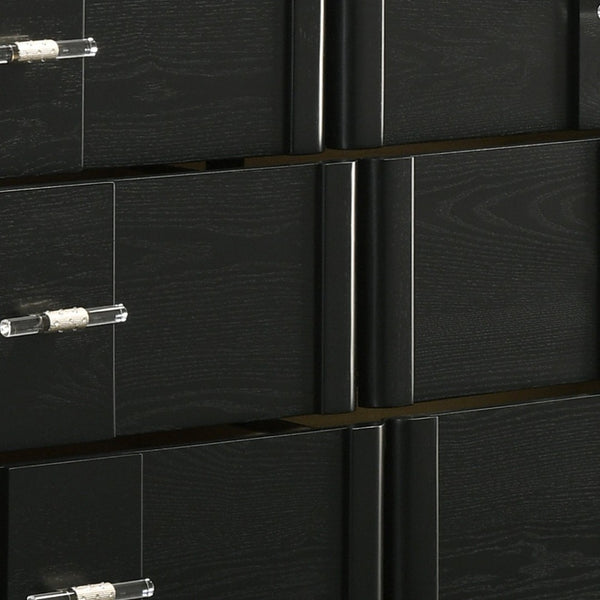 English Elm Opel Six Drawer Dresser Sintered Stone Top Velvet Lined Contemporary Bedroom Storage B009P473967