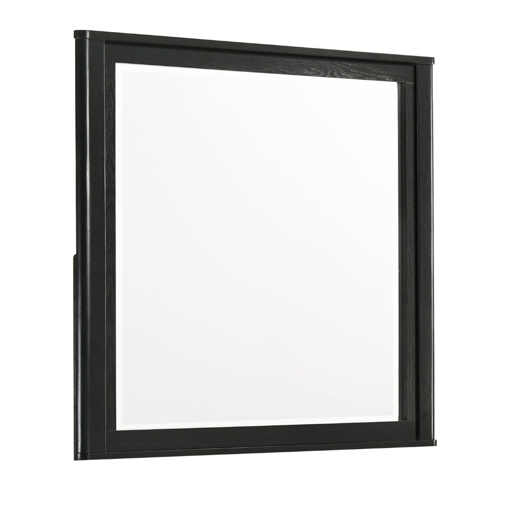 English Elm Opel Rectangular Beveled Glass Dresser Mirror with Deep Matte Black Frame for Modern Bedrooms B009P473968